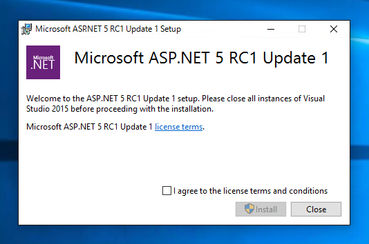 ASP.NET 5 RC1 をインストールする:画像3
