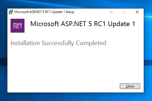 ASP.NET 5 RC1 をインストールする:画像7