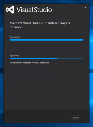 Microsoft Visual Studio 2015 Installer Projects をインストールする:画像8