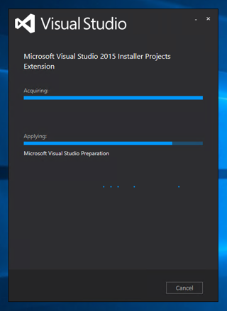 Microsoft Visual Studio 2015 Installer Projects をインストールする:画像9