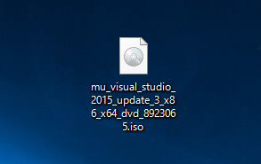 Visual Studio 2015 Update のインストール (Update 1 / Update 2 / Update 3):画像1