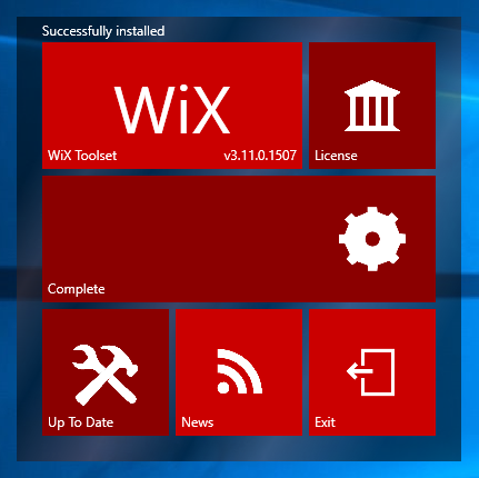 WiX Toolset 3.1x (Visual Studio 2017) のインストール:画像11