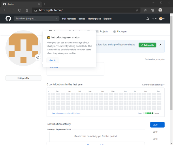 Visual Studio でGitHubにサインインする (チームエクスプローラーを利用):画像6