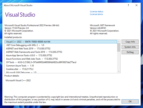 Visual Studio 2022 をインストールする:画像123