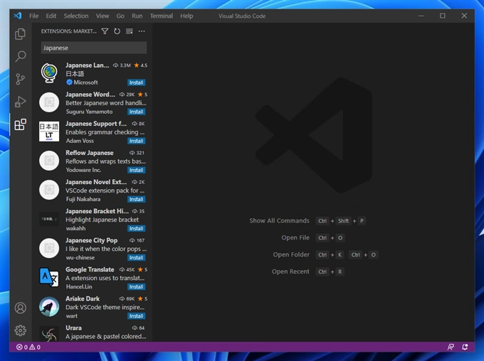 Visual Studio Code のユーザーインタフェイス(UI) 表示を日本語にする - Japanese Language Pack のインストール:画像6