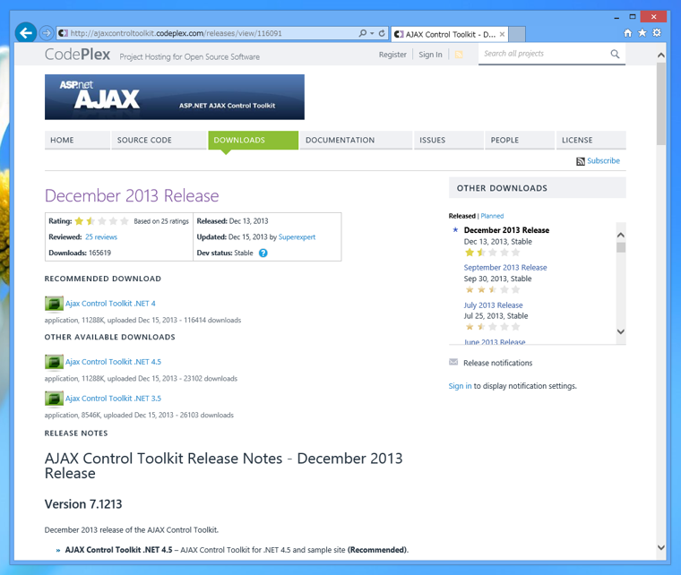 Ajax Control Toolkit のインストール:画像2