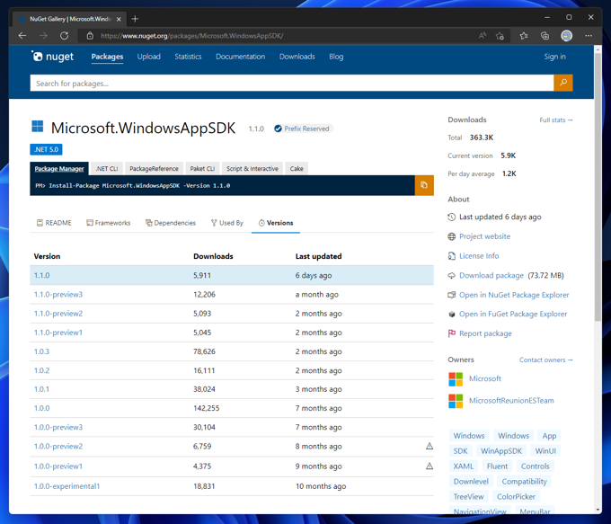 Windows App SDK 1.1 をインストールする:画像25