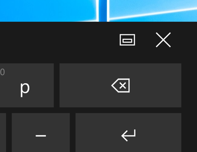 Windows 10 でタッチキーボード (スクリーンキーボード)を自由な位置に移動させる:画像2