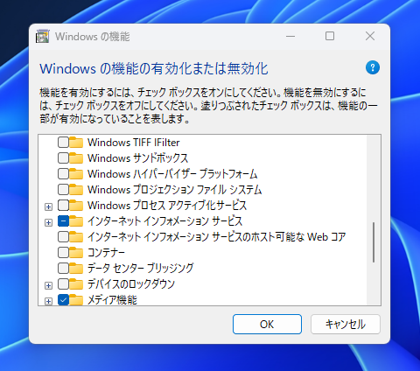 Windows 11 に IIS(Internet Information Services)をインストールする:画像6