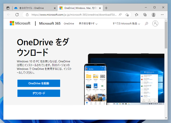 OneDrive (組織用) のアプリケーションをインストールする:画像3