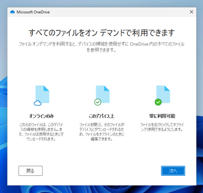 OneDrive (組織用) のアプリケーションをインストールする:画像15