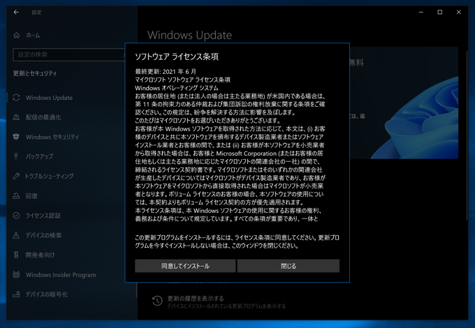 Windows 11 のインストール:画像2