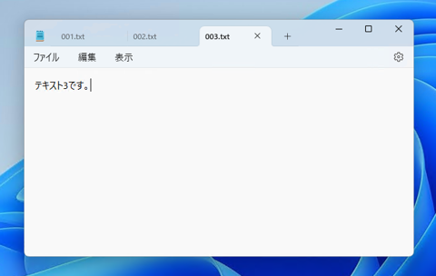 メモ帳の起動時に前回に開いていたファイルを開かない動作にする:画像3