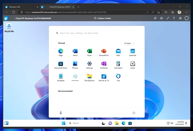 Windows 365 Cloud PC をセットアップする:画像45