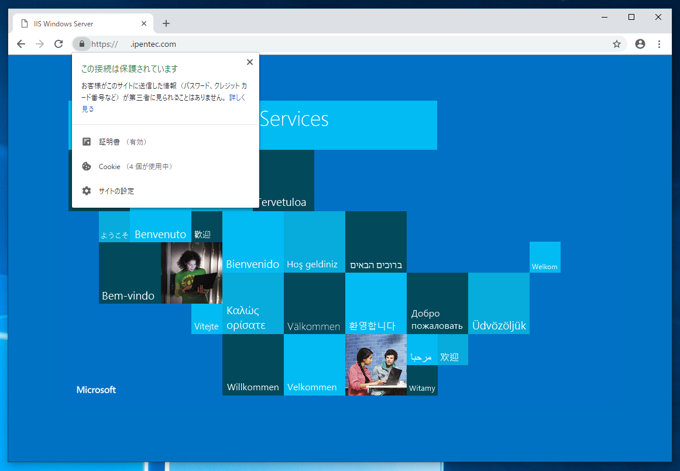 Google Chrome で自組織のCAで署名したSSL証明書のサイトにアクセスすると NET::ERR_CERT_COMMON_NAME_INVALID エラーメッセージが表示される:画像11