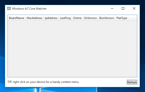Windows IoT Core Watcher を自動起動しないようにする:画像1