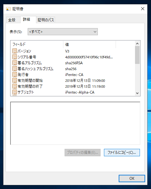 中間証明機関 (Intermediate CA) の中間証明書を取得する:画像5