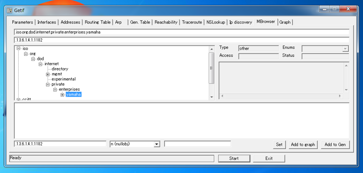 Getif にYAMAHAルーターのプライベートMIB情報をインポートする:画像7