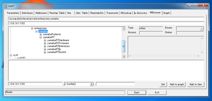 Getif にYAMAHAルーターのプライベートMIB情報をインポートする:画像8