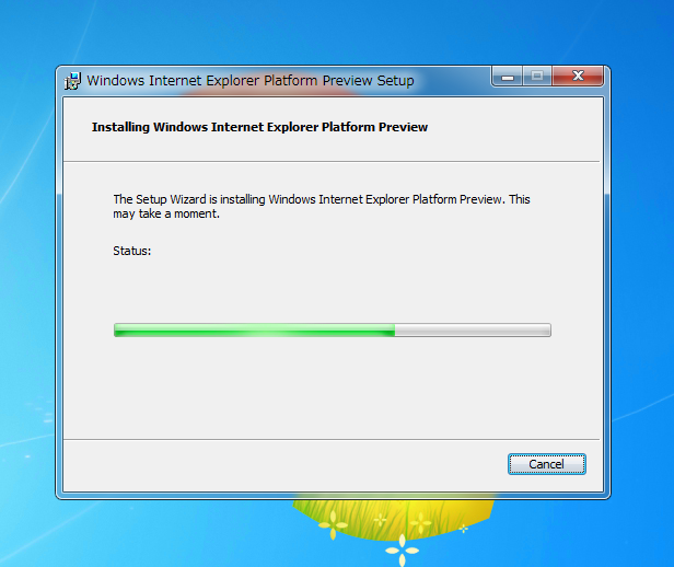 Internet Explorer 10 (IE10) Platform Preview のインストール:画像6