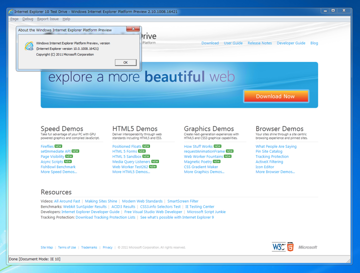 Internet Explorer 10 (IE10) Platform Preview のインストール:画像8
