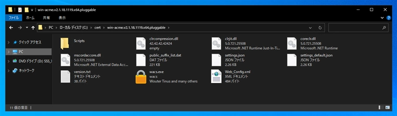 win-acme を利用してワイルドカード証明書を取得する:画像1