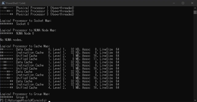 Coreinfoをダウンロード、インストールする:画像9