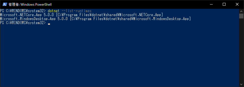Microsoft .NET 5 Desktop Runtime をインストールする:画像13