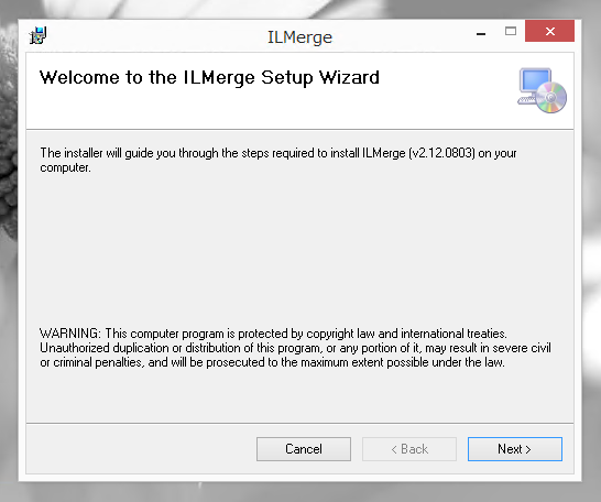 ILMerge のインストール:画像3
