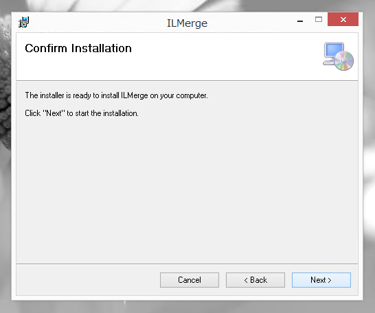 ILMerge のインストール:画像7