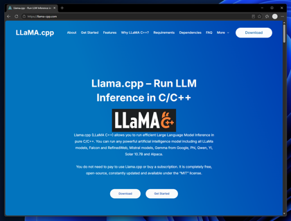 Llama.cpp のインストール:画像1
