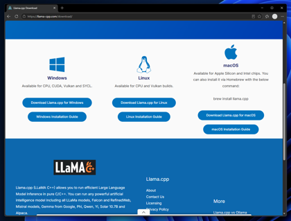 Llama.cpp のインストール:画像3