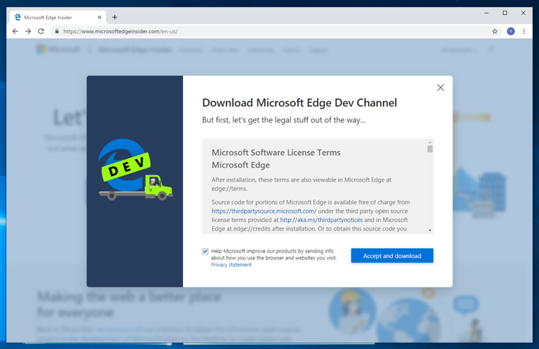 Microsoft Edge Dev Preview (新 Microsoft Edge 開発版 ) をインストールする:画像20