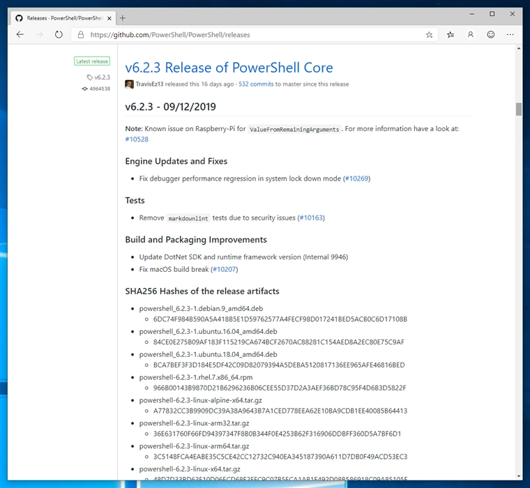 PowerShell Core 6 をインストールする - PowerShell ウィンドウで「新しいクロスプラットフォームの PowerShell をお試しください https://aka.ms/pscore6」が表示される:画像5