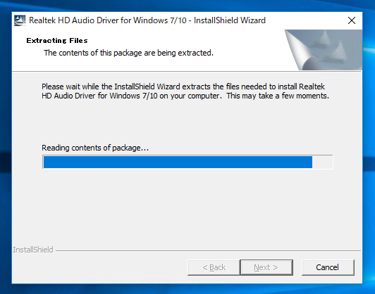 Realtek HD Audio Driver のインストール:画像4
