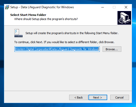 Western Digital Data Lifeguard Diagnostic for Windows をインストールする:画像7