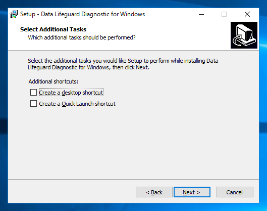 Western Digital Data Lifeguard Diagnostic for Windows をインストールする:画像8