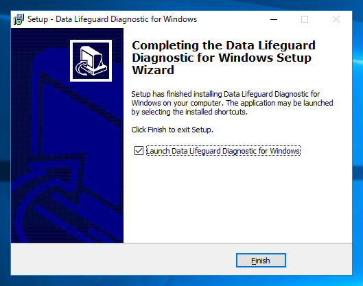Western Digital Data Lifeguard Diagnostic for Windows をインストールする:画像10