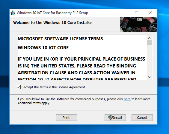 Windows 10 IoT Core for Raspberry Pi 2 をインストールする:画像6