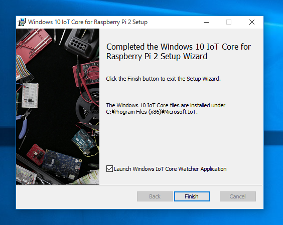 Windows 10 IoT Core for Raspberry Pi 2 をインストールする:画像8