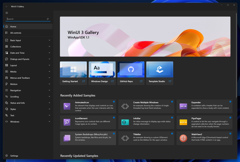 WinUI 3 Gallery のインストール:画像6