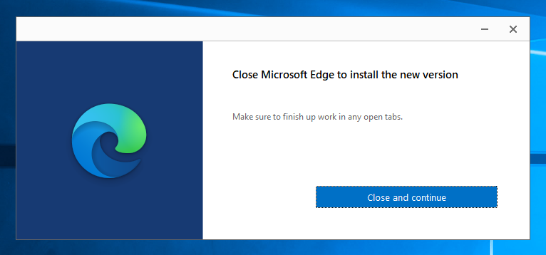 Microsoft Edge (2020年1月版) をインストールする:画像7