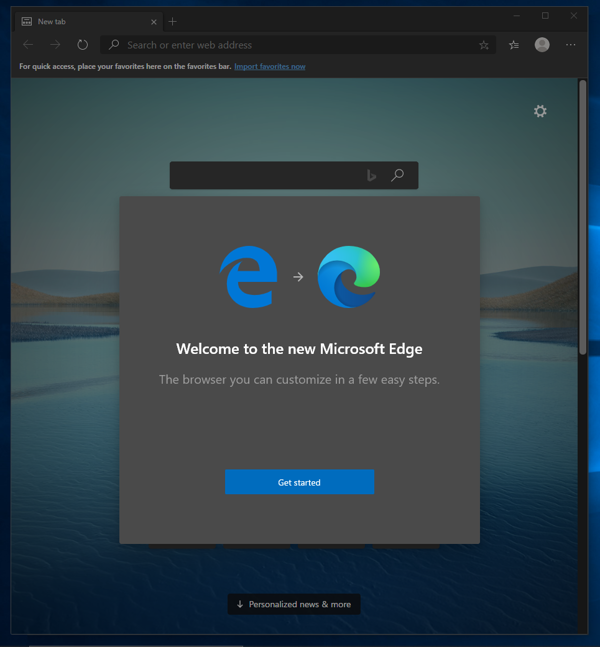 Microsoft Edge (2020年1月版) をインストールする:画像9