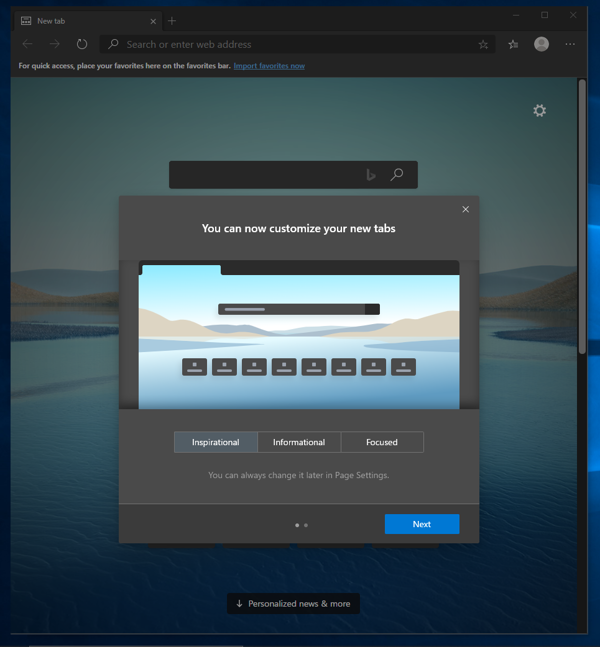 Microsoft Edge (2020年1月版) をインストールする:画像10
