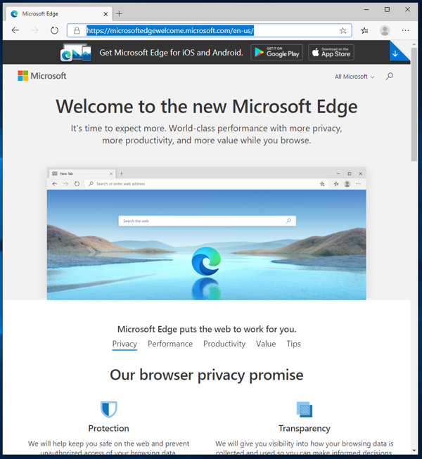 Microsoft Edge (2020年1月版) をインストールする:画像12