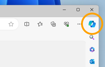 Microsoft Edge アドレスバー右側の サイドバーボタンを非表示にする:画像12