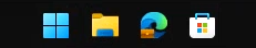タスクバーに表示されるMicrosoft Edgeのアイコンから鞄のバッジアイコンを非表示にする:画像2