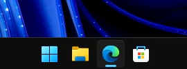 タスクバーに表示されるMicrosoft Edgeのアイコンから鞄のバッジアイコンを非表示にする:画像8