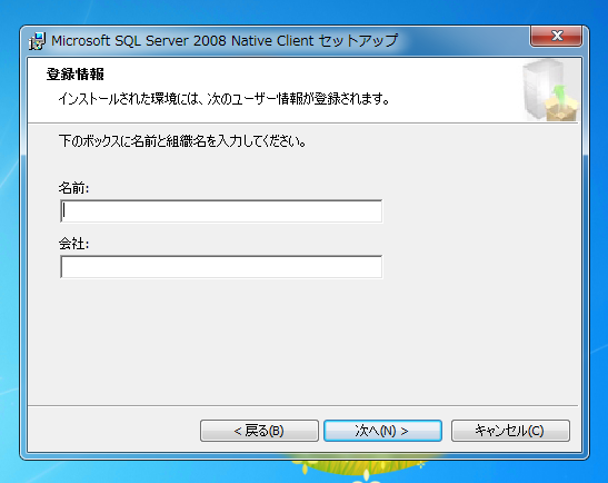 SQL Server Native Client をインストールする:画像8