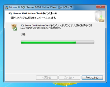 SQL Server Native Client をインストールする:画像12